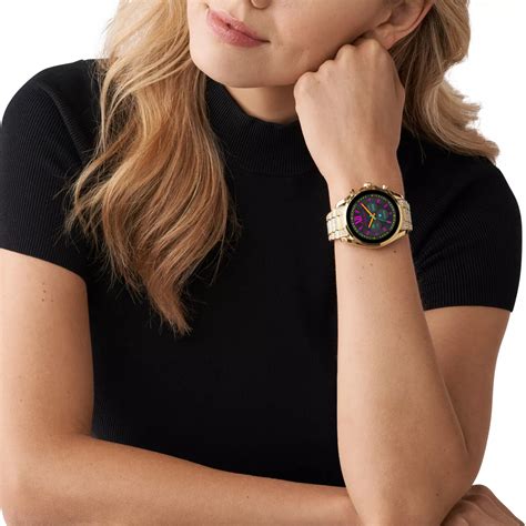 michael kors armband schrittzähler|Michael Kors Women's Touchscreen Smartwatch 6th Generation .